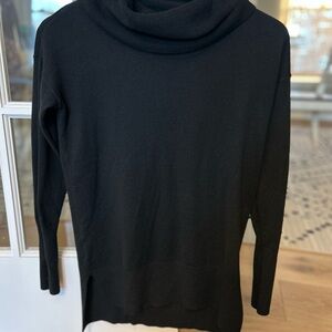 LOFT Black Cowl Neck Sweater